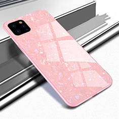 Silicone Frame Mirror Case Cover T02 for Apple iPhone 11 Pro Max Pink