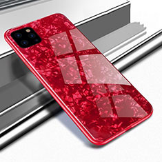 Silicone Frame Mirror Case Cover T02 for Apple iPhone 11 Pro Red
