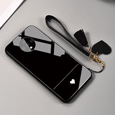 Silicone Frame Mirror Case Cover T02 for OnePlus 7T Black