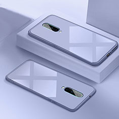 Silicone Frame Mirror Case Cover T02 for Oppo R17 Pro Purple