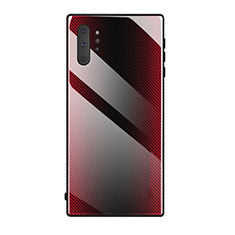 Silicone Frame Mirror Case Cover T02 for Samsung Galaxy Note 10 Plus 5G Red