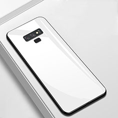 Silicone Frame Mirror Case Cover T02 for Samsung Galaxy Note 9 White