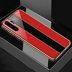 Silicone Frame Mirror Case Cover T03 for Huawei P30 Pro Red