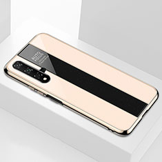 Silicone Frame Mirror Case Cover T04 for Huawei Nova 5T Gold