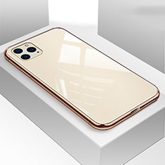 Silicone Frame Mirror Case Cover T05 for Apple iPhone 11 Pro Gold