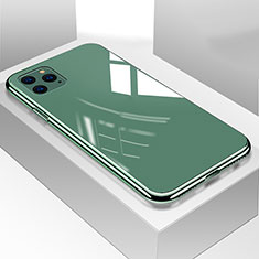 Silicone Frame Mirror Case Cover T05 for Apple iPhone 11 Pro Max Green