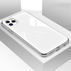 Silicone Frame Mirror Case Cover T05 for Apple iPhone 11 Pro White