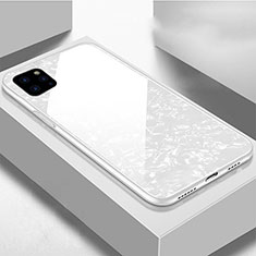 Silicone Frame Mirror Case Cover T06 for Apple iPhone 11 Pro Max White