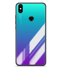 Silicone Frame Mirror Gradient Case Cover for Xiaomi Mi A2 Mixed