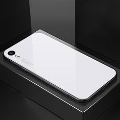 Silicone Frame Mirror Rainbow Gradient Case Cover A01 for Apple iPhone XR White