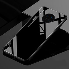 Silicone Frame Mirror Rainbow Gradient Case Cover for Huawei Mate 30 Black