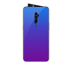 Silicone Frame Mirror Rainbow Gradient Case Cover for Oppo Reno 10X Zoom Mixed