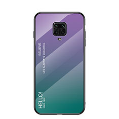 Silicone Frame Mirror Rainbow Gradient Case Cover for Xiaomi Poco M2 Pro Mixed