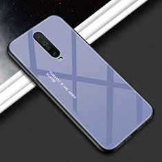Silicone Frame Mirror Rainbow Gradient Case Cover for Xiaomi Poco X2 Gray