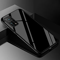 Silicone Frame Mirror Rainbow Gradient Case Cover for Xiaomi Redmi K30S 5G Black