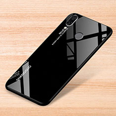 Silicone Frame Mirror Rainbow Gradient Case Cover for Xiaomi Redmi Note 7 Black