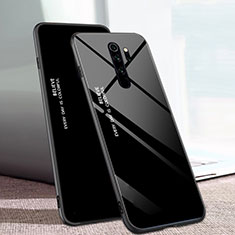 Silicone Frame Mirror Rainbow Gradient Case Cover for Xiaomi Redmi Note 8 Pro Black