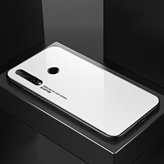 Silicone Frame Mirror Rainbow Gradient Case Cover H01 for Huawei P Smart+ Plus (2019) White