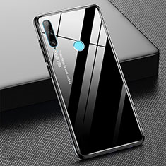 Silicone Frame Mirror Rainbow Gradient Case Cover H02 for Huawei Honor 20 Lite Black