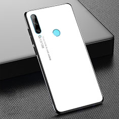 Silicone Frame Mirror Rainbow Gradient Case Cover H02 for Huawei Honor 20E White