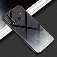 Silicone Frame Mirror Rainbow Gradient Case Cover H02 for Huawei P20 Lite (2019) Gray