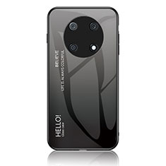 Silicone Frame Mirror Rainbow Gradient Case Cover LS1 for Huawei Nova Y90 Dark Gray