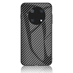 Silicone Frame Mirror Rainbow Gradient Case Cover LS2 for Huawei Nova Y90 Black
