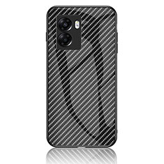 Silicone Frame Mirror Rainbow Gradient Case Cover LS2 for OnePlus Nord N300 5G Black