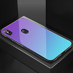 Silicone Frame Mirror Rainbow Gradient Case Cover M01 for Xiaomi Mi 8 Mixed