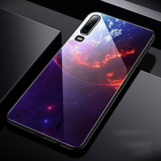Silicone Frame Starry Sky Mirror Case Cover for Huawei P30 Mixed