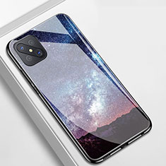 Silicone Frame Starry Sky Mirror Case Cover for Oppo A92s 5G Mixed