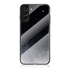 Silicone Frame Starry Sky Mirror Case Cover for Samsung Galaxy S23 Plus 5G Black