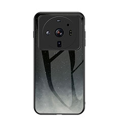 Silicone Frame Starry Sky Mirror Case Cover for Xiaomi Mi 12S Ultra 5G Black
