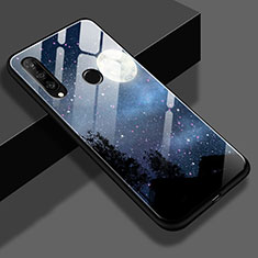 Silicone Frame Starry Sky Mirror Case for Huawei Nova 4e Black