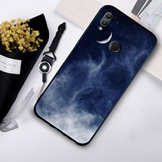 Silicone Frame Starry Sky Mirror Case S07 for Huawei Honor 10 Lite Black