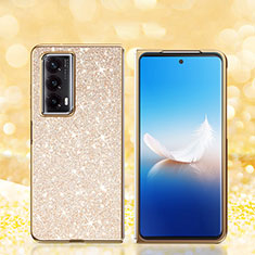 Silicone Matte Finish and Plastic Back Cover Case 360 Degrees Bling-Bling for Huawei Honor Magic Vs2 5G Gold