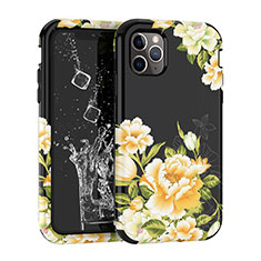 Silicone Matte Finish and Plastic Back Cover Case 360 Degrees for Apple iPhone 11 Pro Max Black