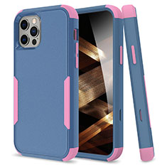 Silicone Matte Finish and Plastic Back Cover Case 360 Degrees for Apple iPhone 14 Pro Mixed
