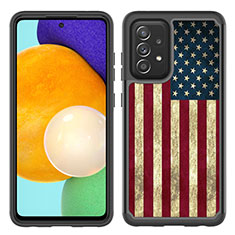 Silicone Matte Finish and Plastic Back Cover Case 360 Degrees JX1 for Samsung Galaxy A52 5G Mixed