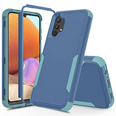 Silicone Matte Finish and Plastic Back Cover Case 360 Degrees MQ1 for Samsung Galaxy M32 5G Colorful