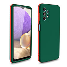 Silicone Matte Finish and Plastic Back Cover Case 360 Degrees WL1 for Samsung Galaxy A32 4G Green