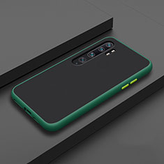 Silicone Matte Finish and Plastic Back Cover Case D01 for Xiaomi Mi Note 10 Pro Green
