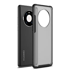 Silicone Matte Finish and Plastic Back Cover Case for Huawei Mate 40 Black