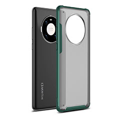 Silicone Matte Finish and Plastic Back Cover Case for Huawei Mate 40E Pro 4G Green
