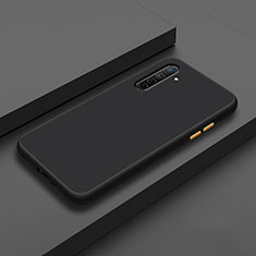 Silicone Matte Finish and Plastic Back Cover Case for Realme X2 Black
