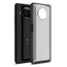 Silicone Matte Finish and Plastic Back Cover Case for Xiaomi Mi 10i 5G Black