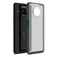 Silicone Matte Finish and Plastic Back Cover Case for Xiaomi Mi 10T Lite 5G Green