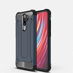 Silicone Matte Finish and Plastic Back Cover Case for Xiaomi Redmi Note 8 Pro Black