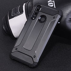 Silicone Matte Finish and Plastic Back Cover Case R01 for Huawei Honor 20i Black