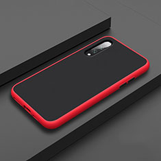 Silicone Matte Finish and Plastic Back Cover Case R01 for Xiaomi Mi A3 Red